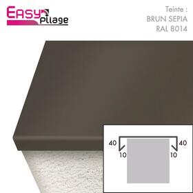 couvertine aluminium couleur Brun RAL 8014