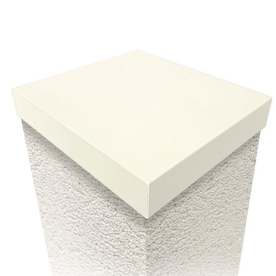 Chapeau de pilier Aluminium  Blanc Pur RAL  9010 15/10ème