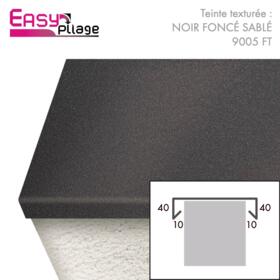 Couvertine aluminium RAL 9005 Sablé Fine Texture
