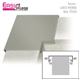 Angle aluminium couleur Gris Pierre RAL 7030