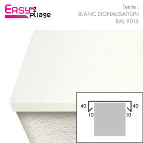 couvertine aluminium couleur BLANC SIGNALISATION RAL 9016