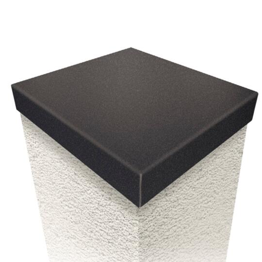 Chapeau de pilier Aluminium Noir RAL 9005 Sablé Fine Texture