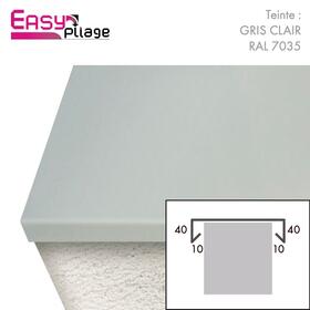 couvertine aluminium couleur gris clair RAL 7035