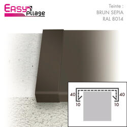 Eclisse Aluminium Brun RAL 8014