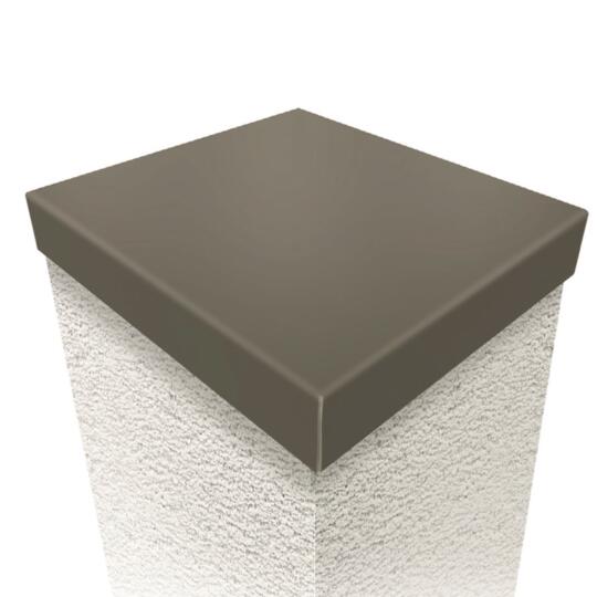 Chapeau de pilier Aluminium Gris Beige RAL 7006 15/10ème