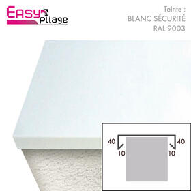 Couvertine Aluminium Blanc Sécurité RAL 9003