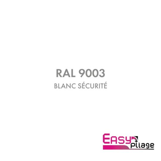 Embout de Couvertine Aluminium Blanc  Sécurité RAL 9003