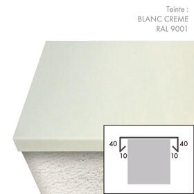 Couvertine Aluminium  Blanc Crème RAL 9001
