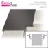 Pièces d'angles a 90° pour Couvertine Aluminium Noir Foncé RAL 9005 Sablé Fine Texture