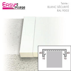 Eclisse Aluminium Blanc Sécurité RAL 9003