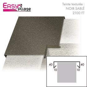 Angle aluminium couleur Noir Sablé RAL 2100 FT