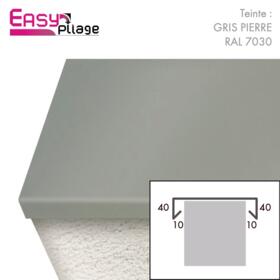 couvertine aluminium couleur Gris Pierre RAL 7030