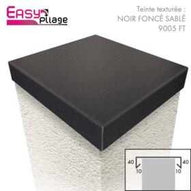 Chapeau Aluminium  Noir RAL 9005 Sablé Fine Texture