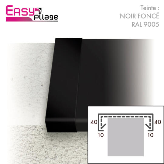 Eclisse Aluminium Noir RAL 9005