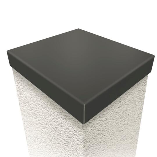 Chapeau de pilier Aluminium Gris Terre Ombre RAL 7022 15/10ème