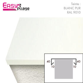 couvertine aluminium couleur BLANC PUR RAL 9010