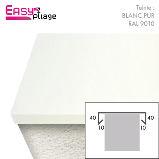 Couvertine Aluminium  Blanc Pur RAL 9010
